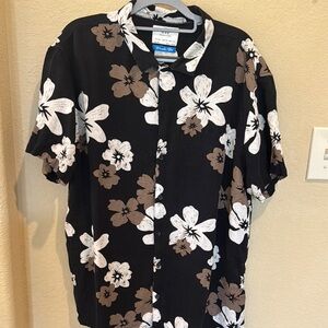 Men's Black Floral Shirt